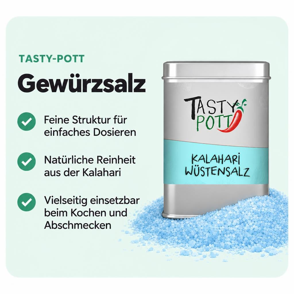 Tasty Pott Kalahari Wüstensalz 100g Dose – Bild 2