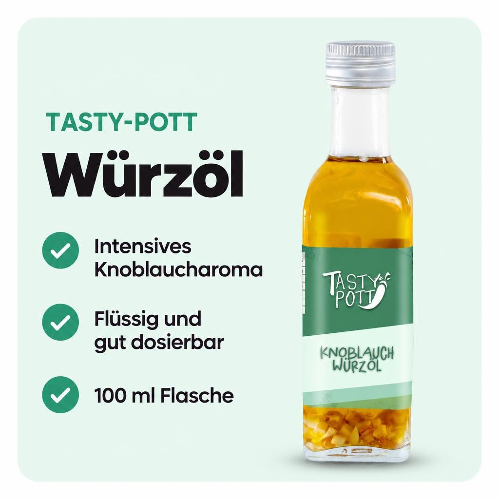 Kräftiges Knoblaucharoma in flüssiger Form für vielseitige Gerichte.