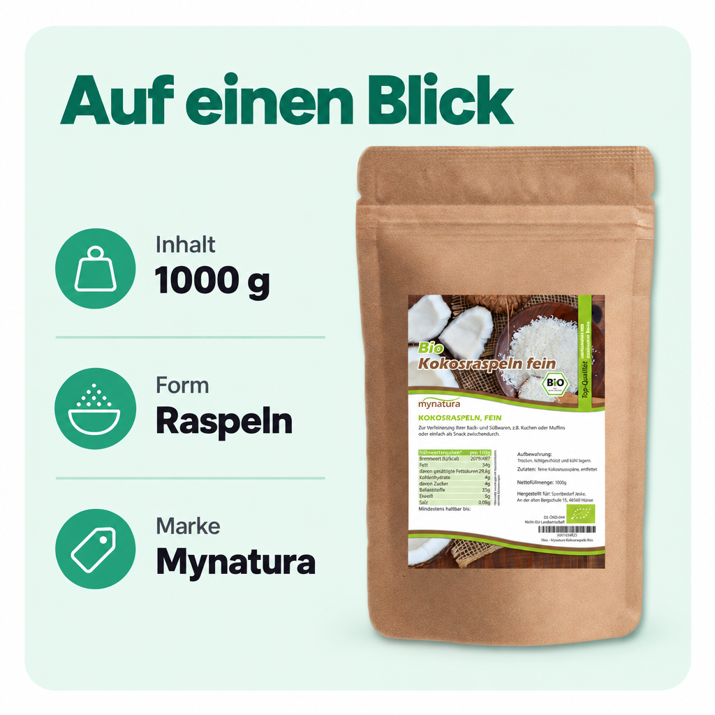 Mynatura Bio Kokosraspeln - 1000g – Bild 3