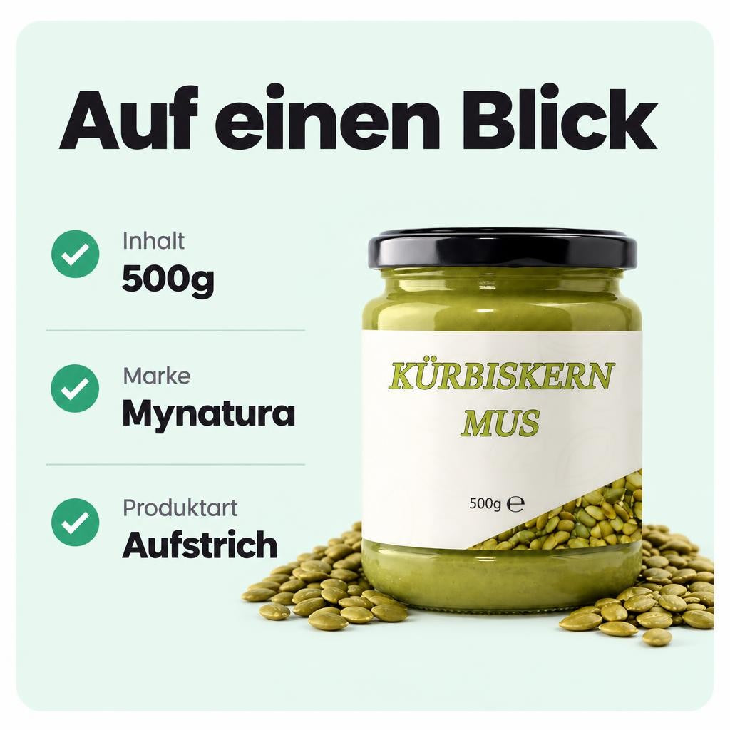 Mynatura Kürbiskernmus – aromatischer Brotaufstrich - (500g) – Bild 3