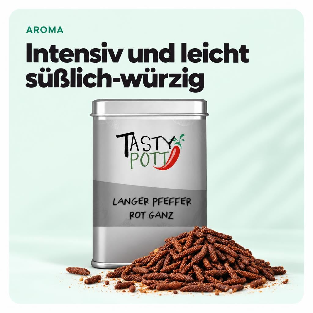 Tasty Pott Langer Pfeffer - Rot - 70g Dose – Bild 4