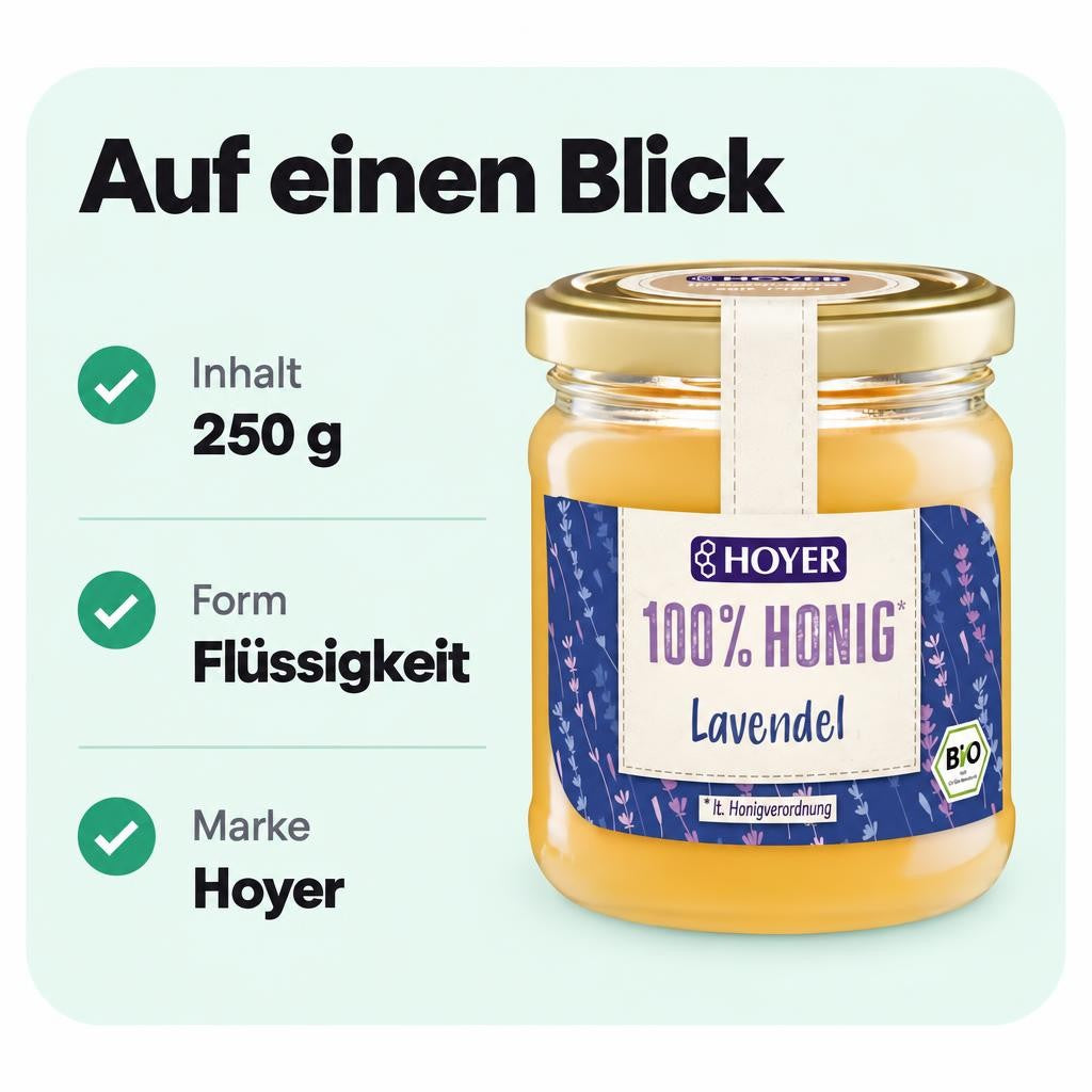 Hoyer Lavendelhonig, 250 g – Bild 3
