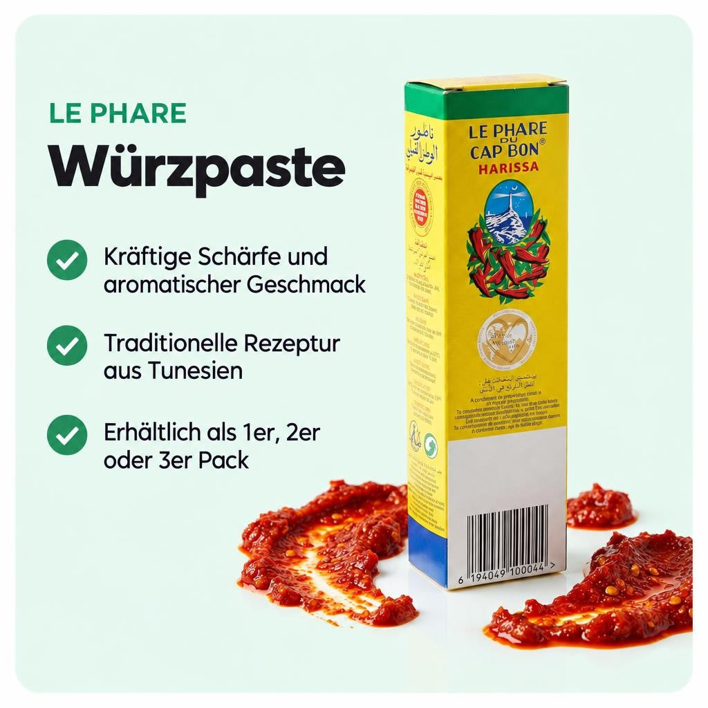 Scharfe Würzpaste mit nordafrikanischem Charakter im 70 g Glas.