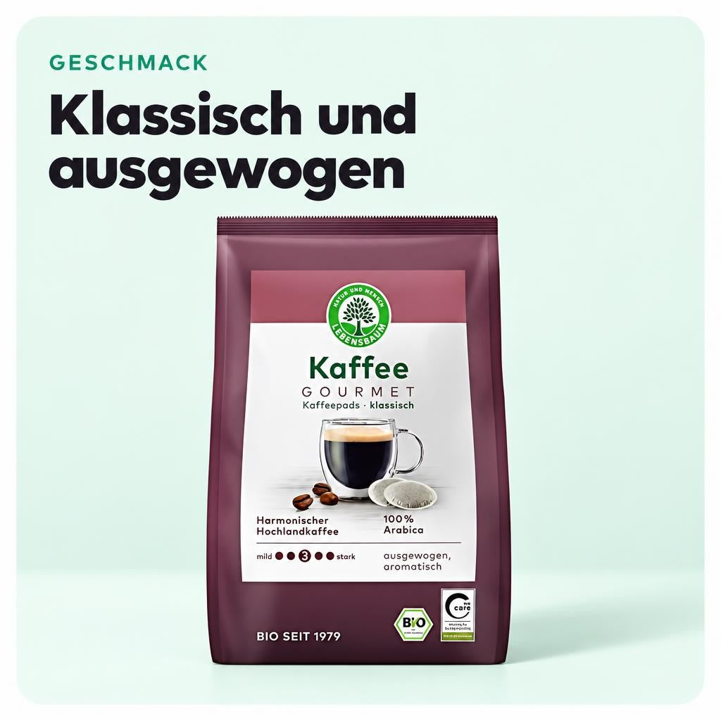 Lebensbaum - Bio Gourmet Caffe Crema Klassisch Pads - 126g – Bild 4