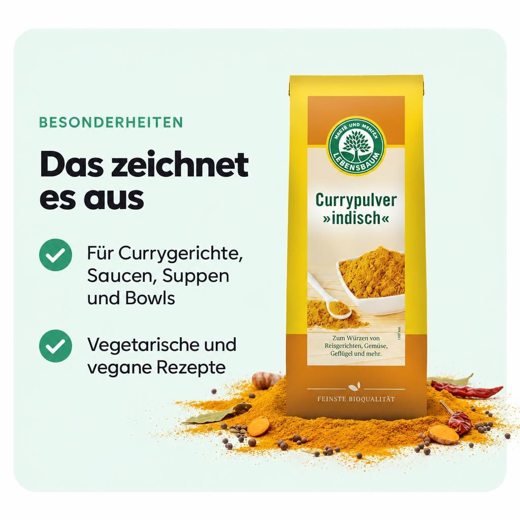Lebensbaum bio Currypulver - Indisch, 3 x 50g – Bild 5
