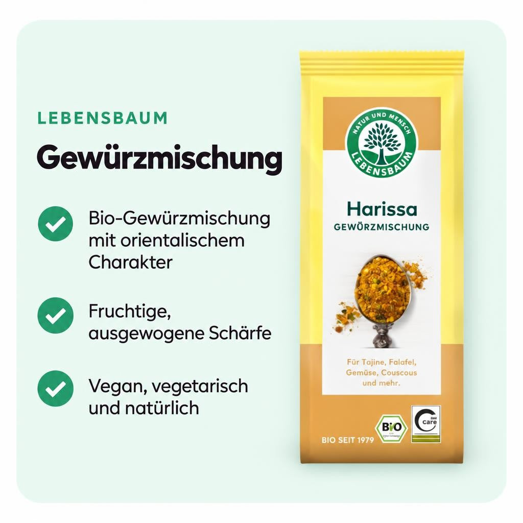 Lebensbaum BIO Harissa, Gewürzmischung, 50 g – Bild 2