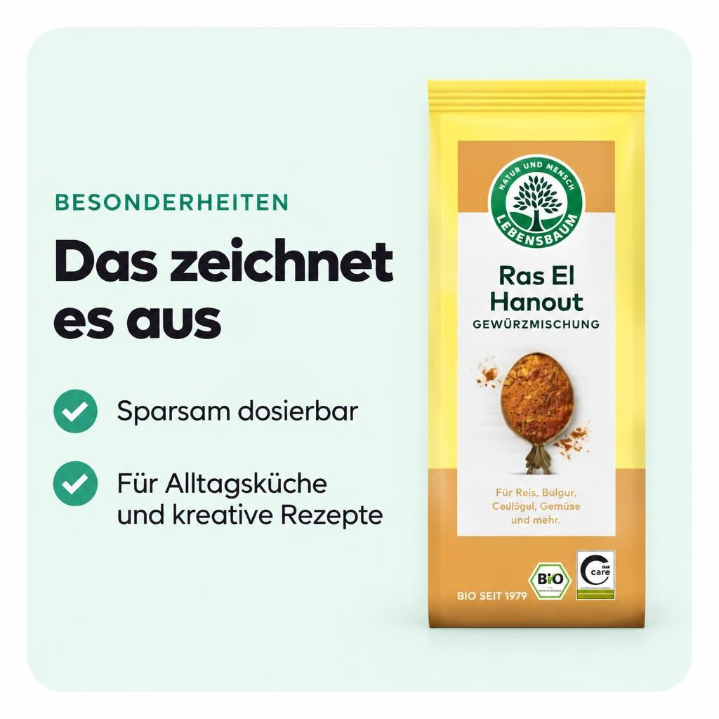Lebensbaum Ras El Hanout, Bio-Gewürzmischung - 45 g – Bild 5