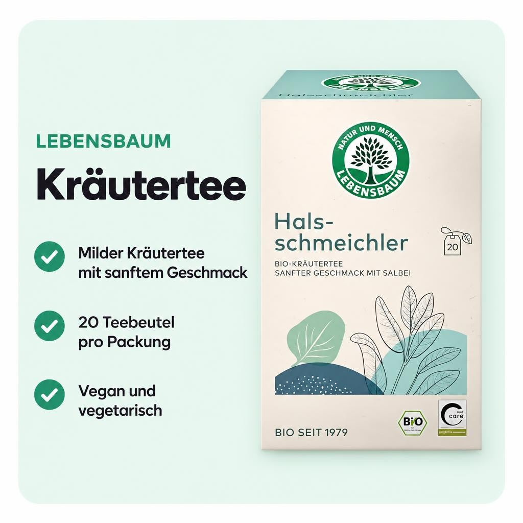 Lebensbaum Halsschmeichler Kräutertee 40 g – Bild 2