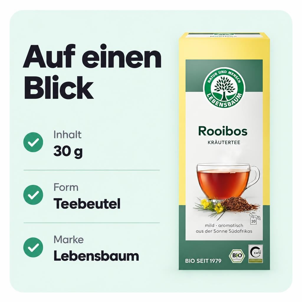Lebensbaum Kräutertee Im Teebeutel - Rooibos, 30 g – Bild 3