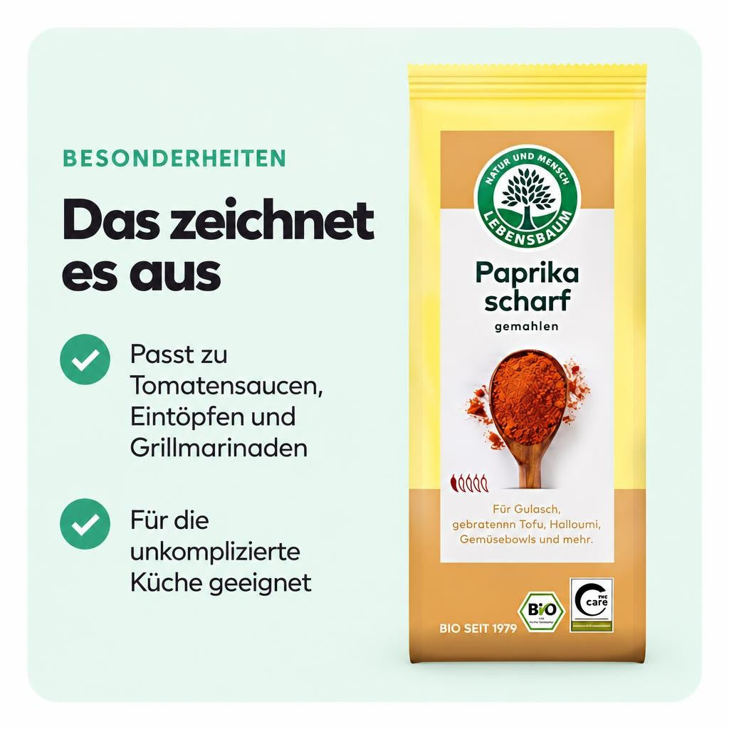 Lebensbaum Paprika Scharf gemahlen - 50 g – Bild 5