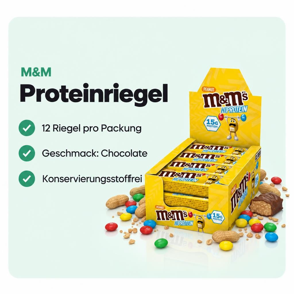 M&M's Protein Bar, Eiweißriegel - 12x 51g Riegel – Bild 2