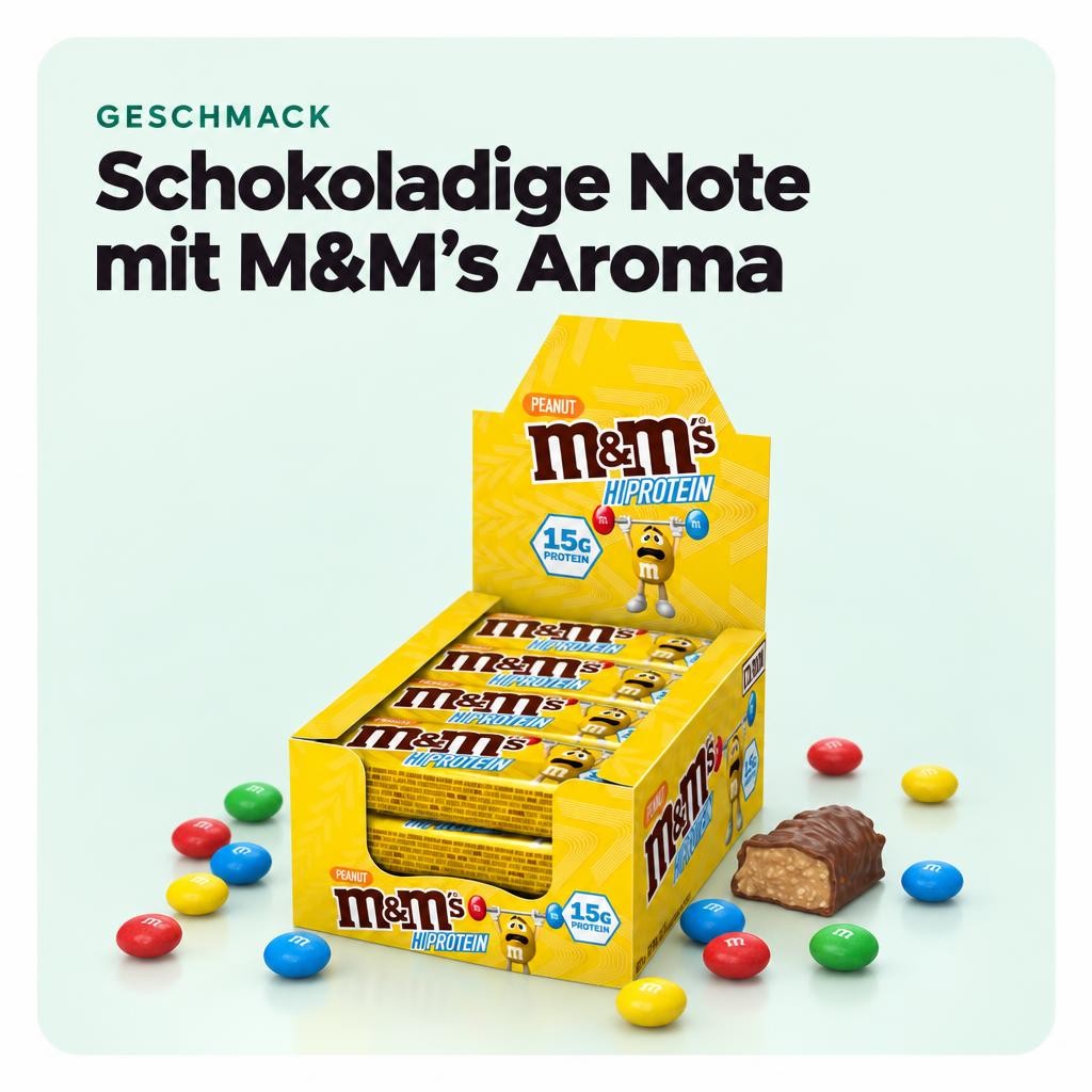 M&M's Protein Bar, Eiweißriegel - 12x 51g Riegel – Bild 4