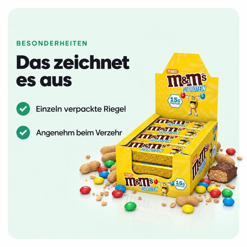 M&M's Protein Bar, Eiweißriegel - 12x 51g Riegel – Bild 5