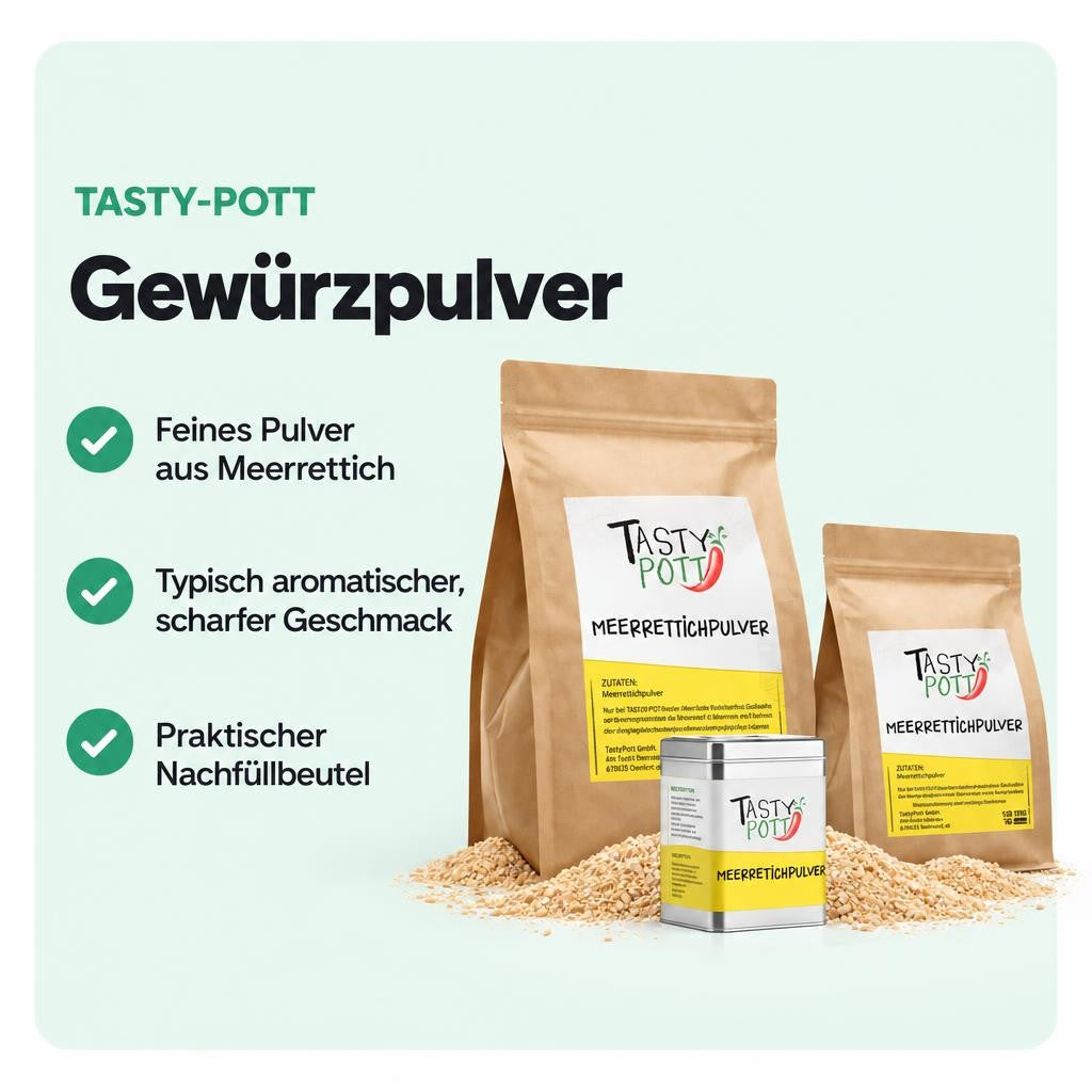 Tasty Pott Meerrettich Pulver Beutel – Bild 2