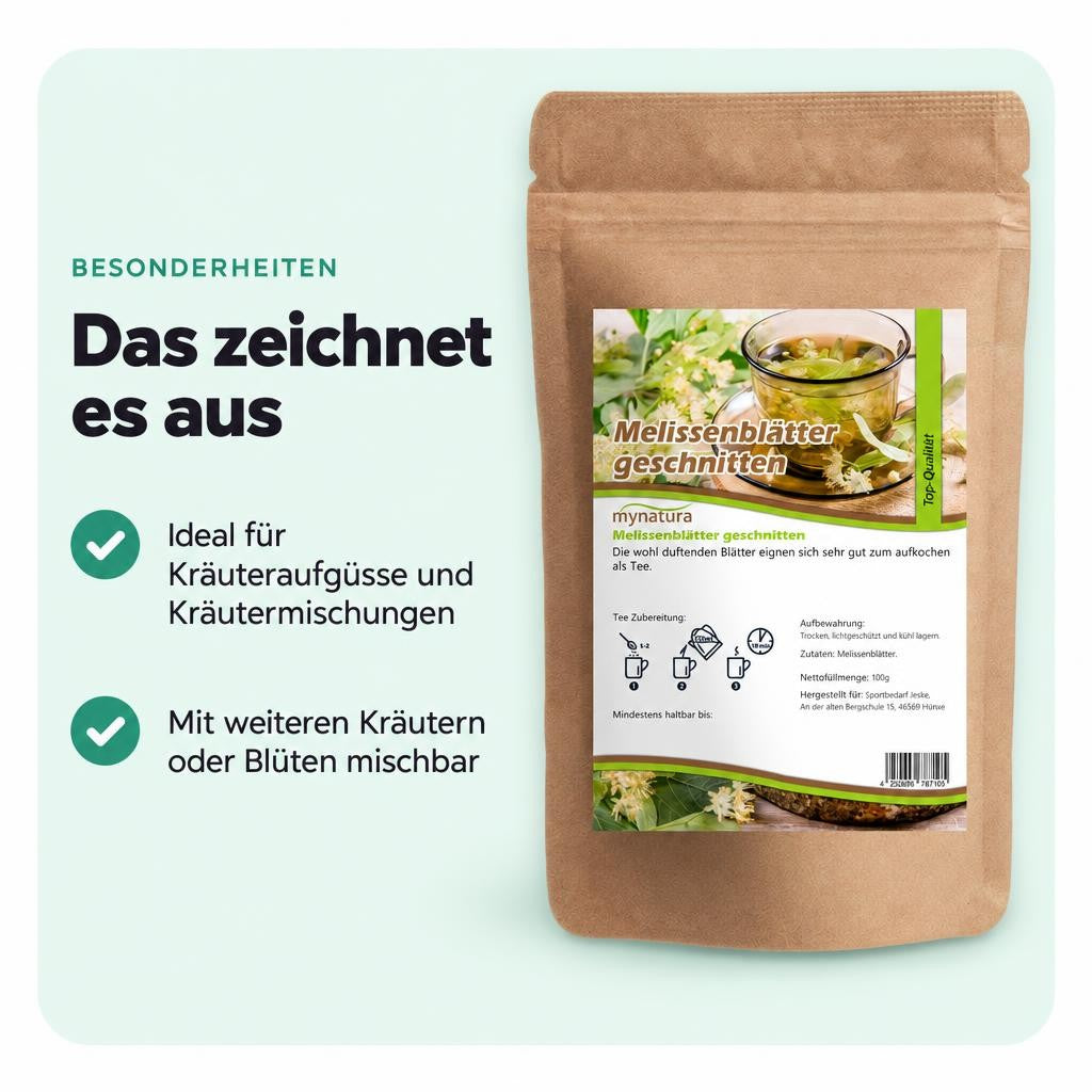 Mynatura Melissenblätter getrocknet & geschnitten – in verschiedenen Größen – Bild 5