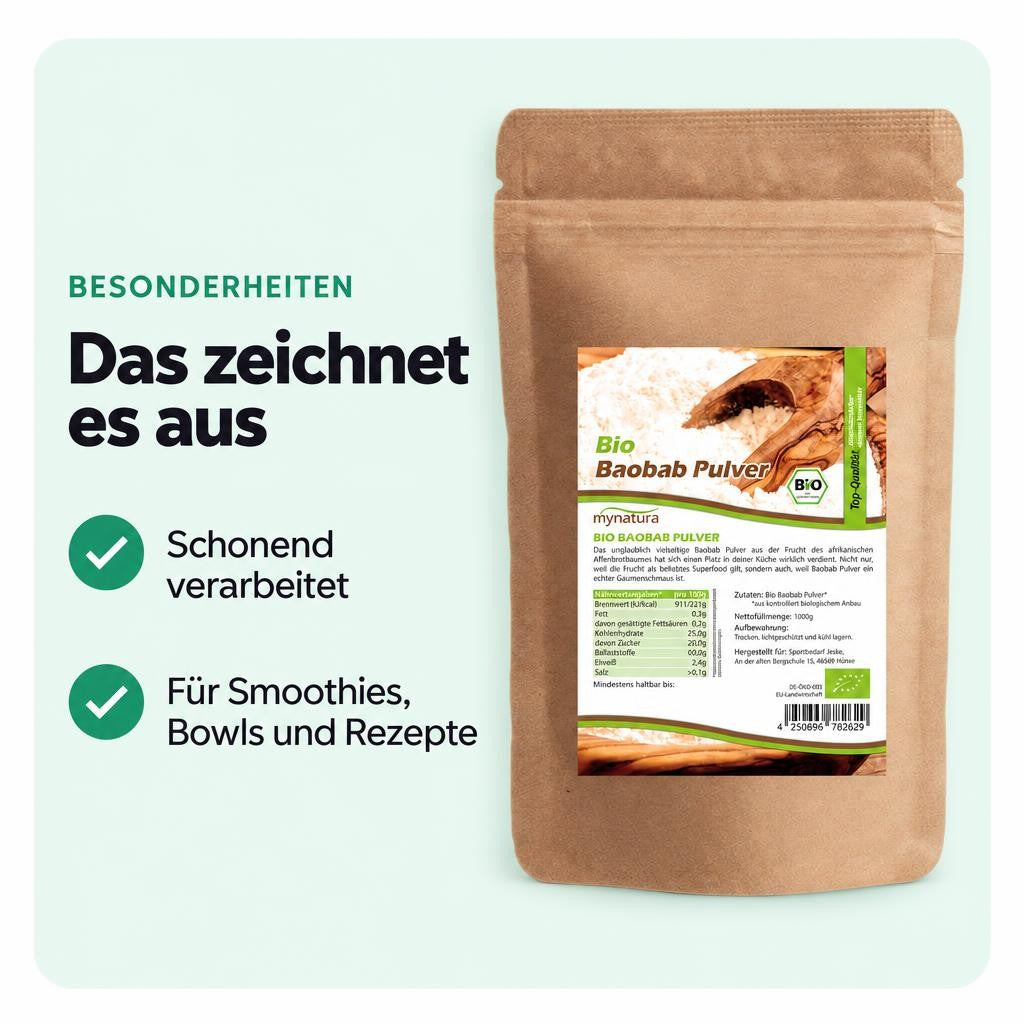 Mynatura Bio Baobab Pulver - (1000g) – Bild 5