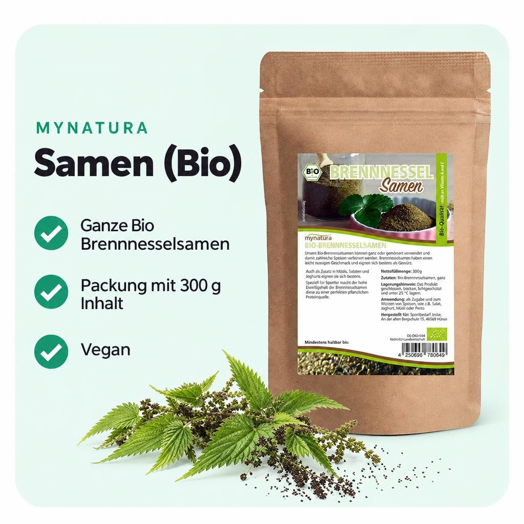 Mynatura Bio Brennnesselsamen ganz (300g) – Bild 2