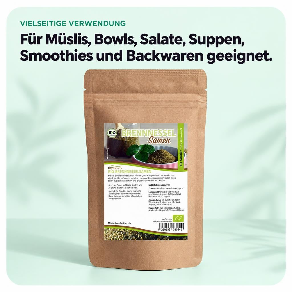 Mynatura Bio Brennnesselsamen ganz (300g) – Bild 4