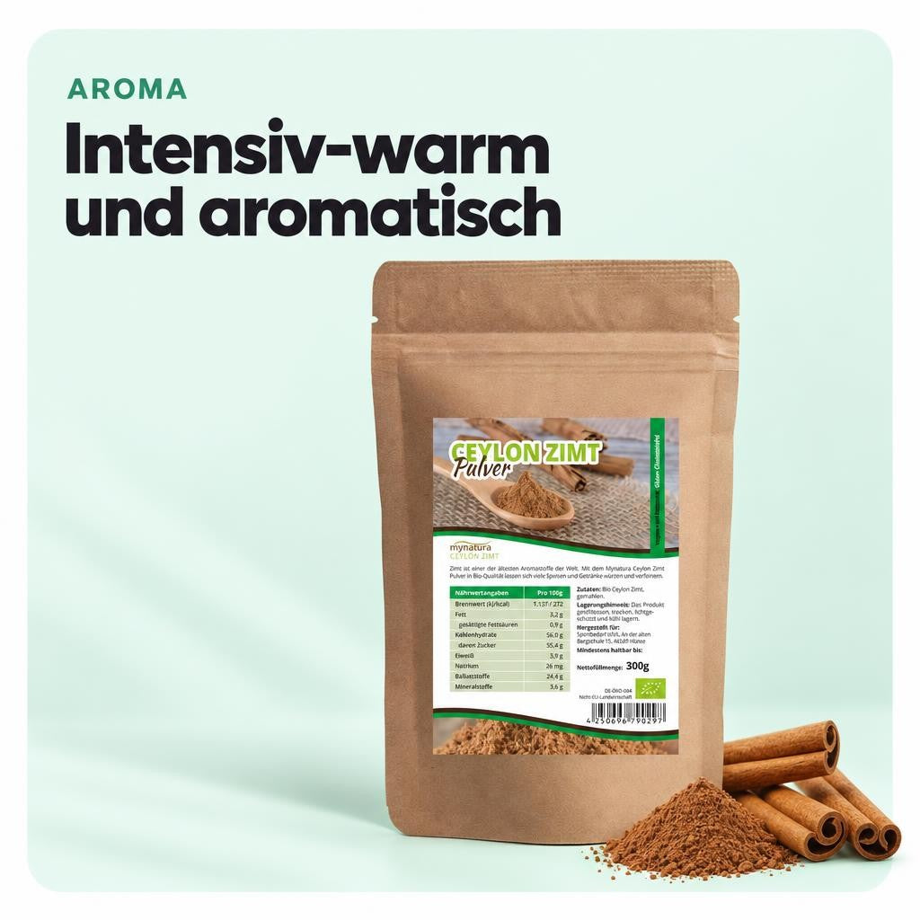Mynatura Bio Ceylon Zimt Pulver – 300g – Bild 4