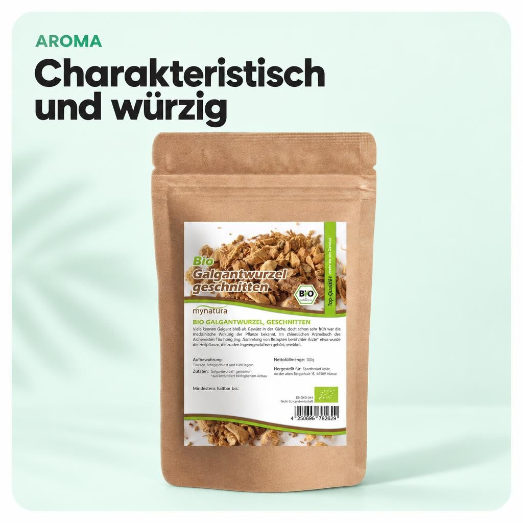 Mynatura Bio Galgantwurzel geschnitten in verschiedenen Größen – Bild 4