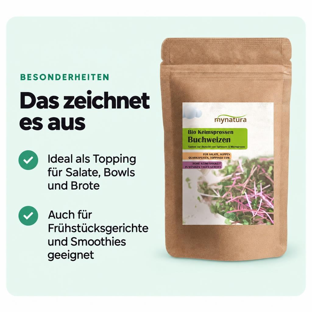 Mynatura Bio Keimsprossen Buchweizen - 500g – Bild 5