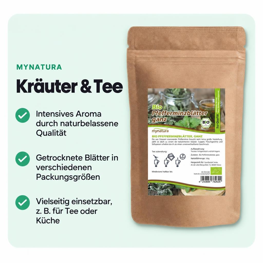 Mynatura Bio Pfefferminzblätter getrocknet - in verschiedenen Größen – Bild 2