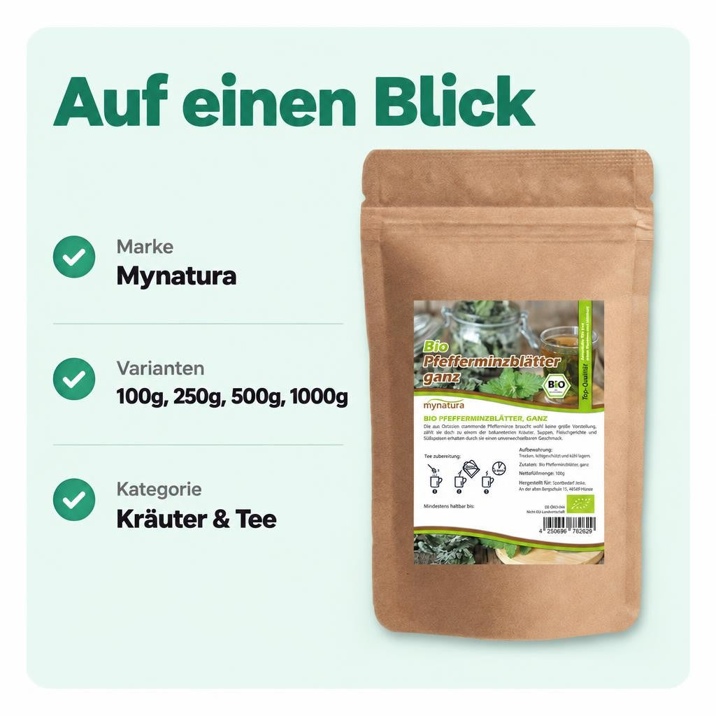 Mynatura Bio Pfefferminzblätter getrocknet - in verschiedenen Größen – Bild 3