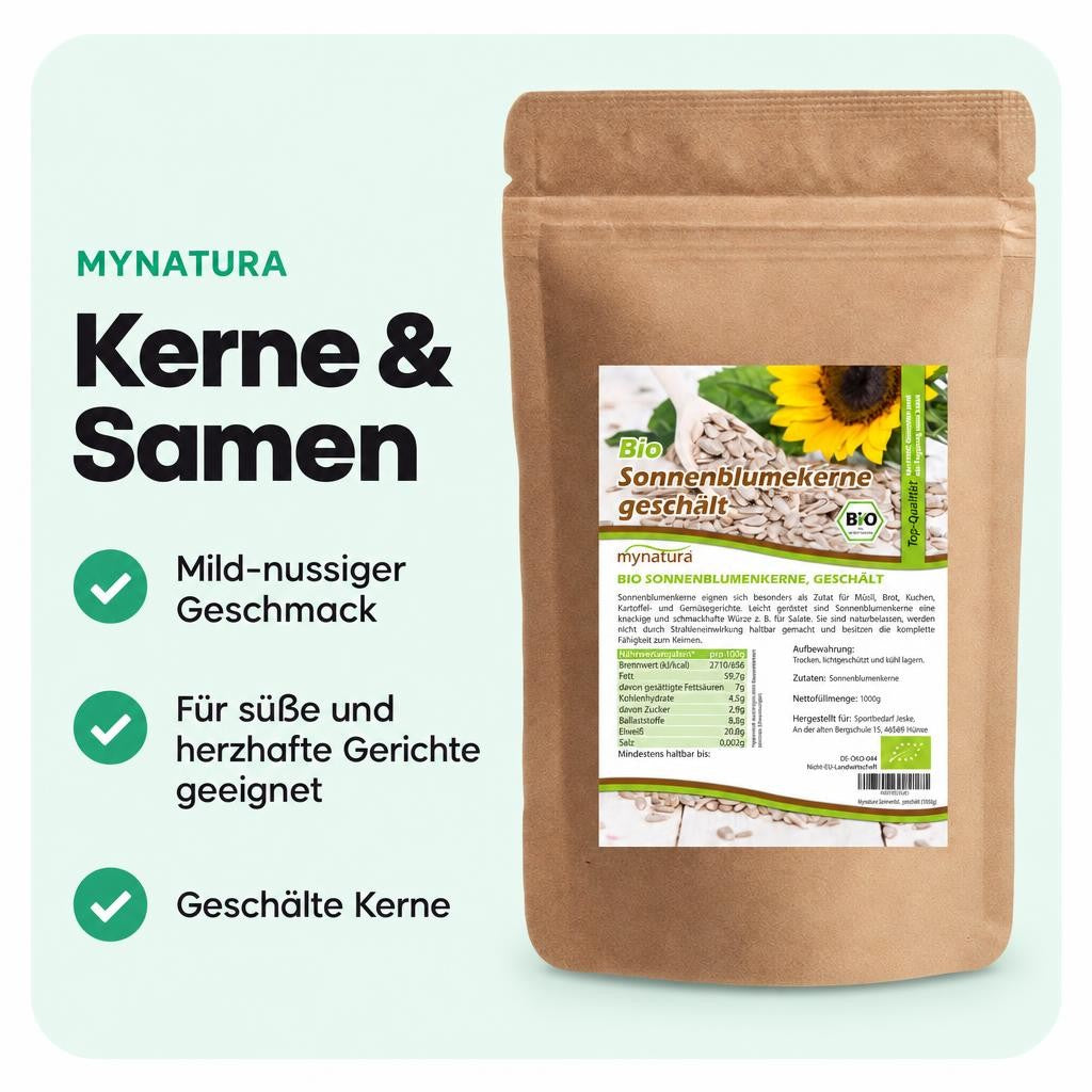 Mynatura Bio Sonnenblumenkerne - 1000g – Bild 2