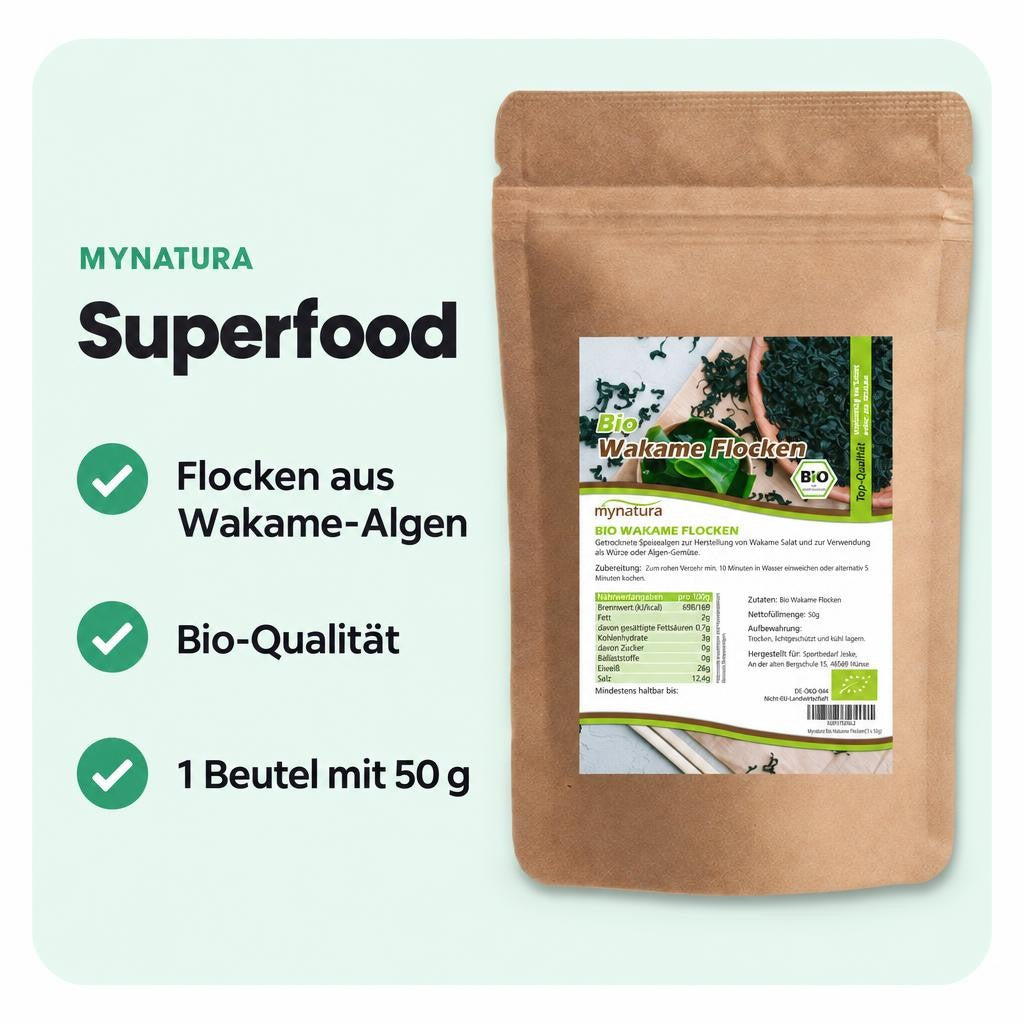 Mynatura Bio Wakameflocken – 50g – Bild 2