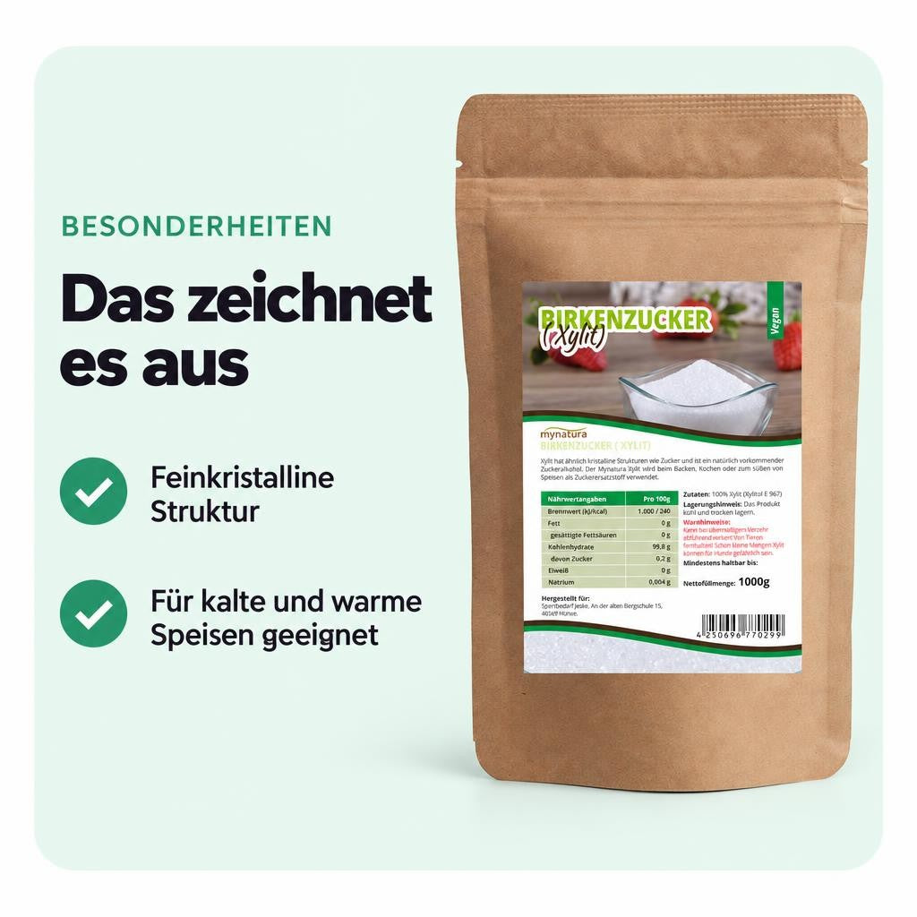 Mynatura Birkenzucker - 1000g – Bild 5