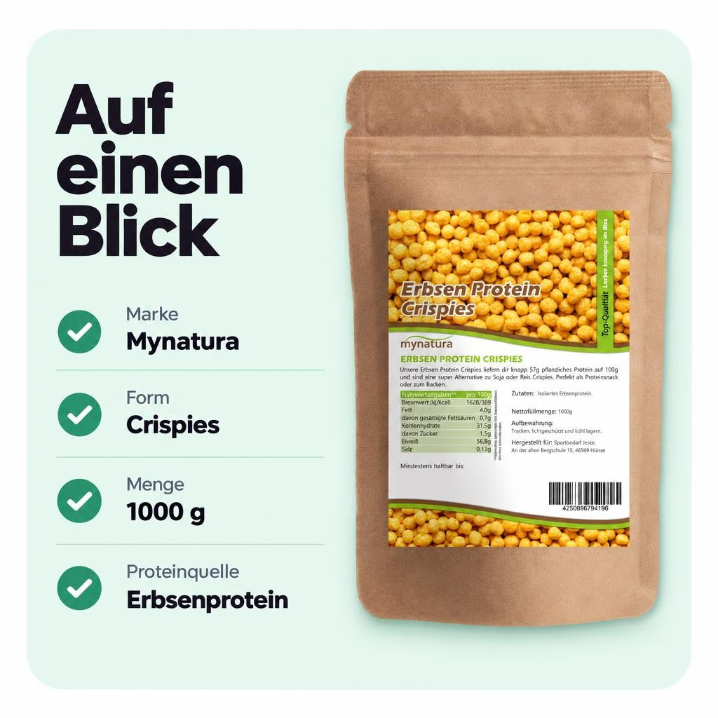 Mynatura Erbsenprotein Crispies  57% Eiweiß - 1000g – Bild 3