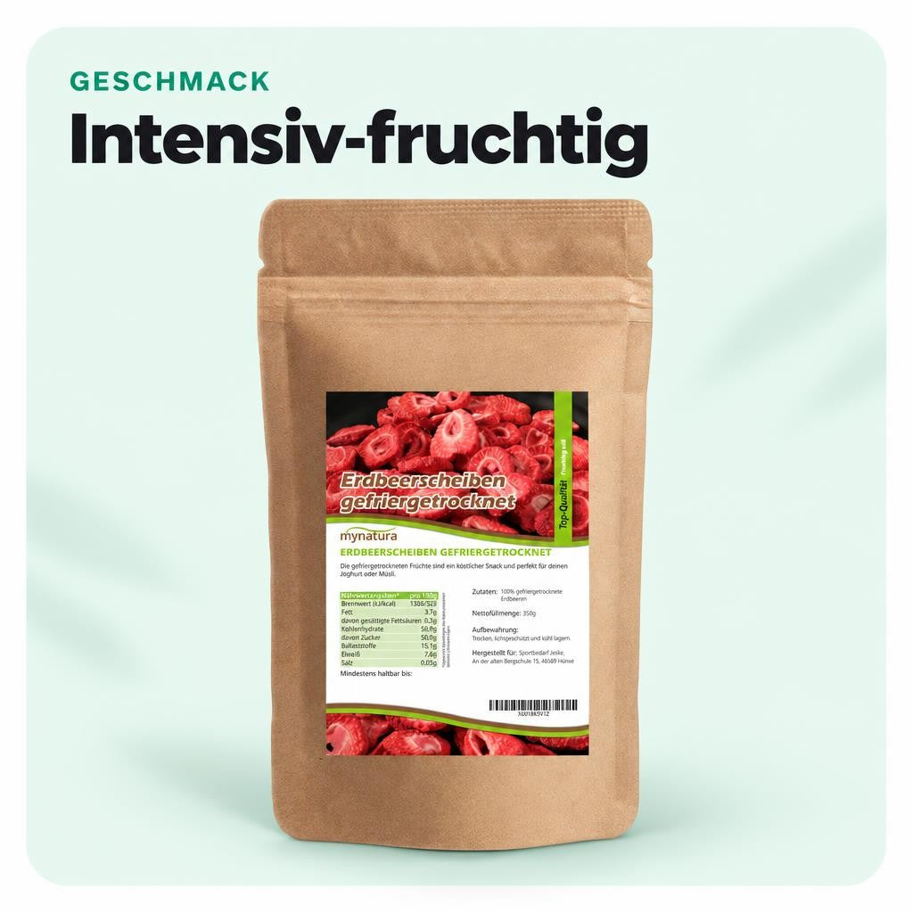 Mynatura Erdbeerscheiben gefriergetrocknet - 350g – Bild 4
