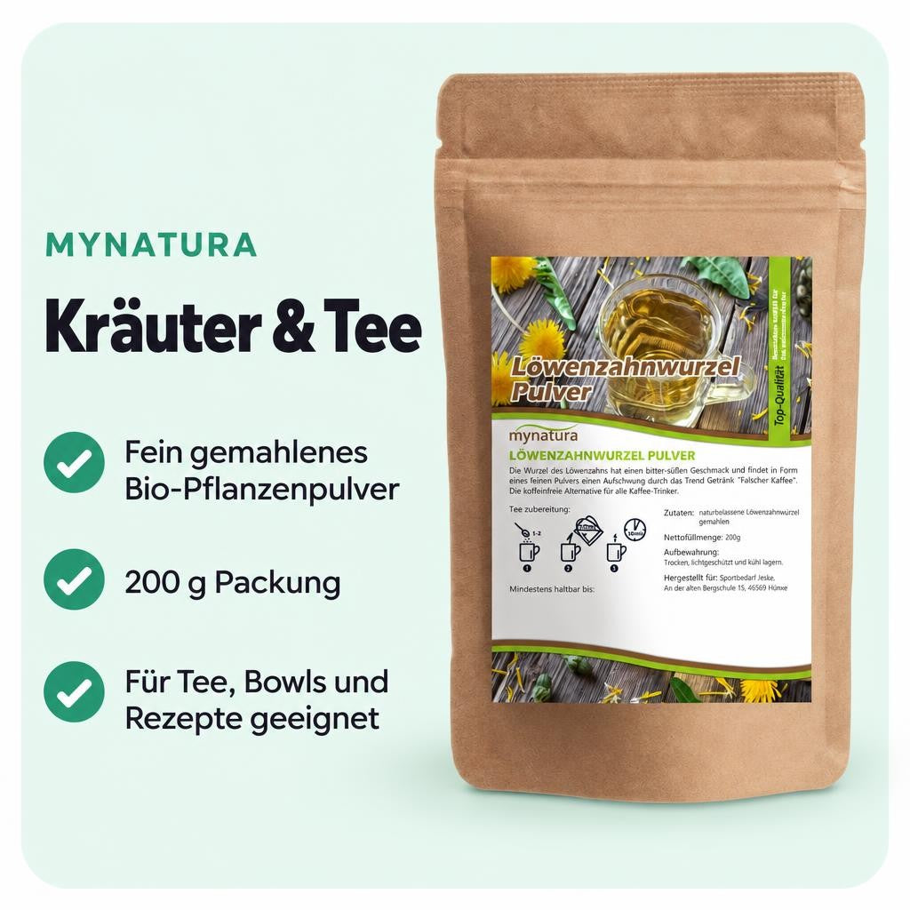 Mynatura Löwenzahnwurzelpulver – 200g – Bild 2