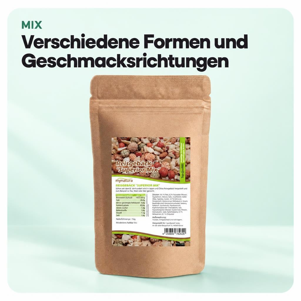 Verschiedene Formen und Geschmacksrichtungen