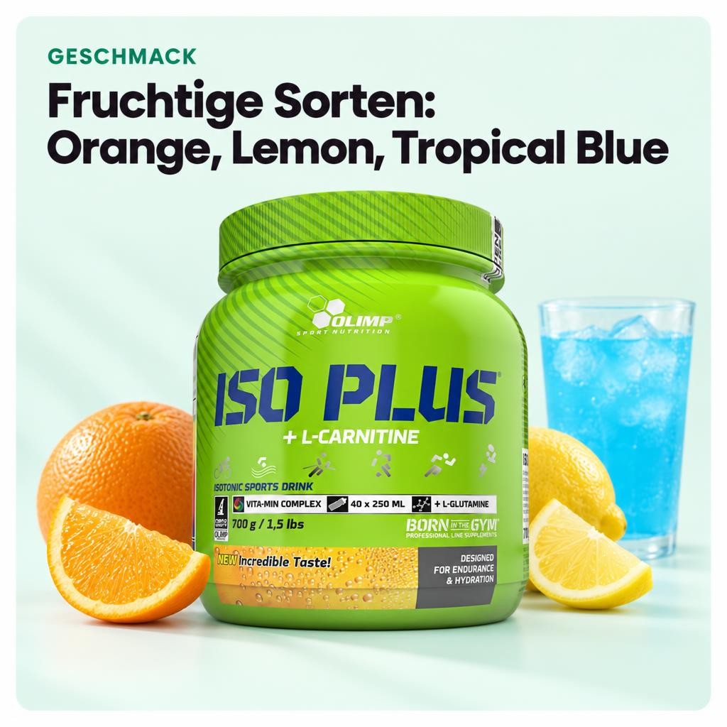 Olimp ISO plus Isotonic Drink Powder - verschiedene Geschmäcker - ab 700g Dose – Bild 4