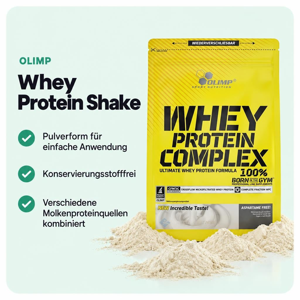 Cremiges Mehrkomponenten-Protein in vielen Geschmacksrichtungen für deine Routine.