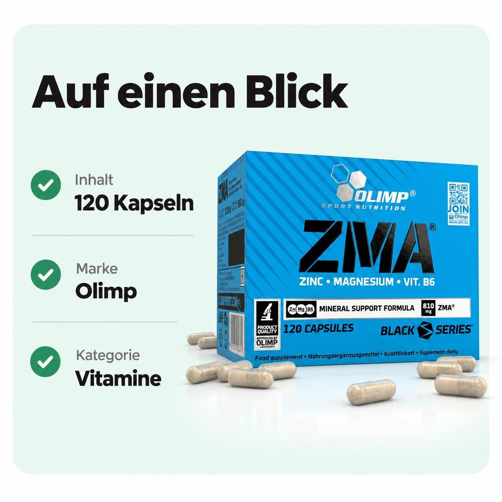 Olimp ZMA Caps - 120 Kapseln pro Packung – Bild 3