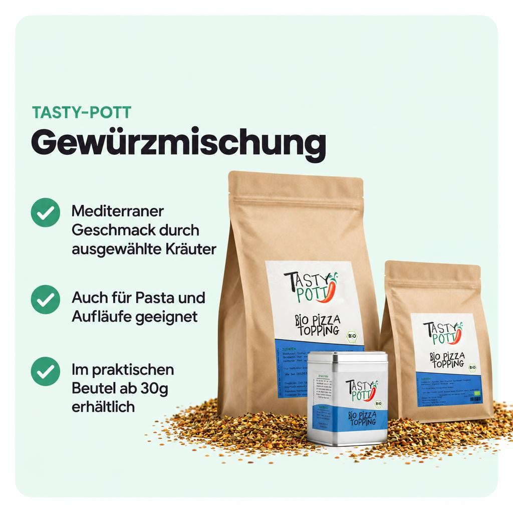 Tasty Pott Bio Pizzatopping - im Beutel – Bild 2