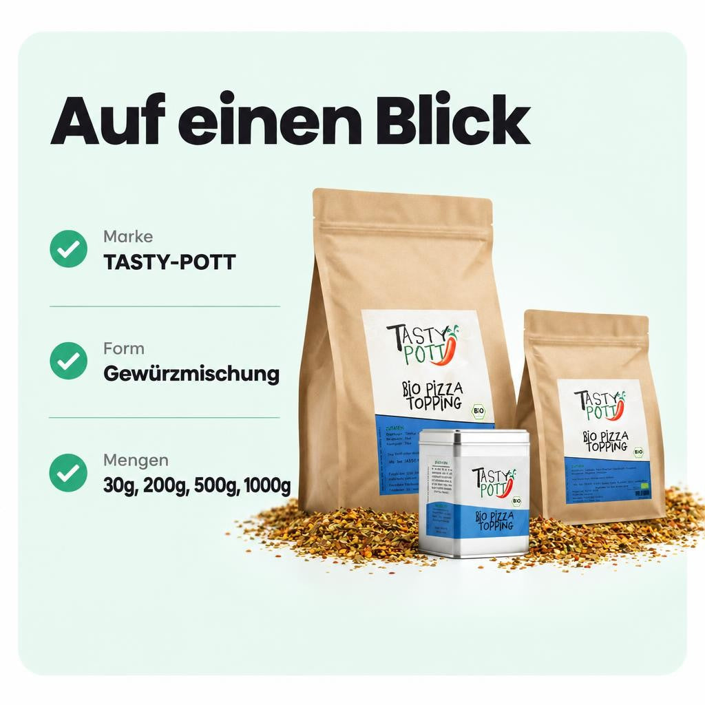 Tasty Pott Bio Pizzatopping - im Beutel – Bild 3