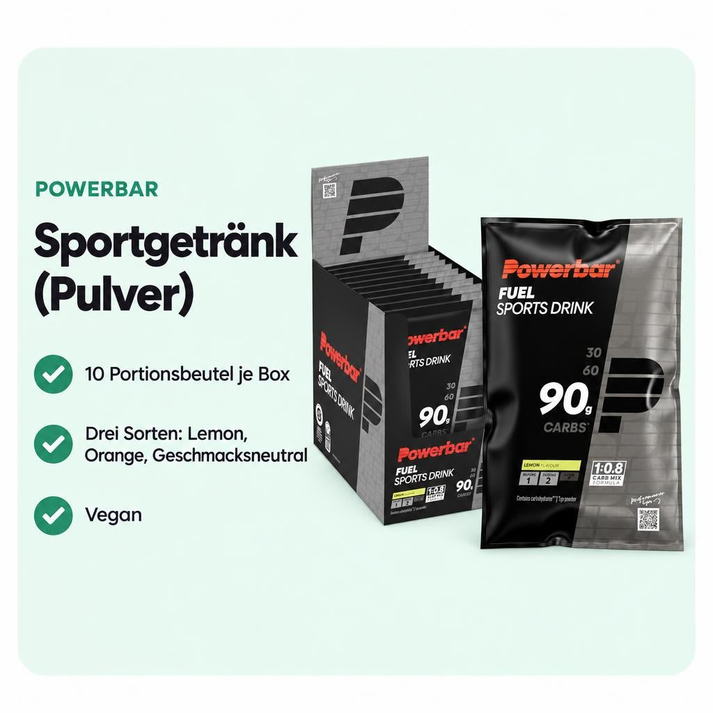 Powerbar Black Line Fuel 90 High Carb Sports Drink, 10 Beutel - verschiedene Sorten – Bild 2