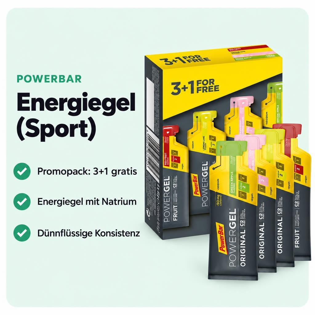 PowerGel Hydro Promopack mit 3+1 gratis für sportliche Aktivitäten.