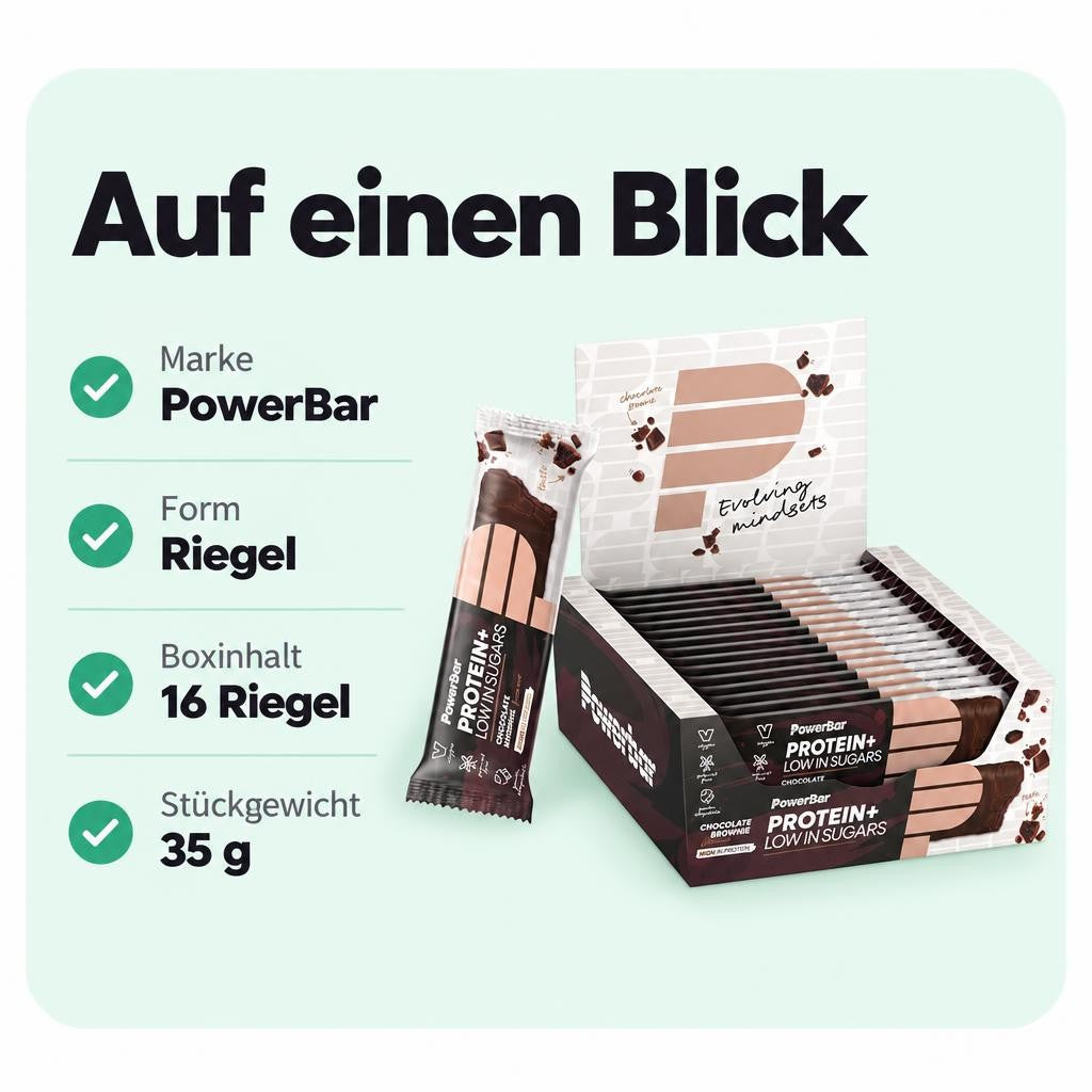 PowerBar Protein Plus Low Sugar (16 Riegel à 35g Box) – Bild 3