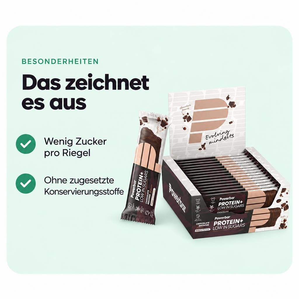 PowerBar Protein Plus Low Sugar (16 Riegel à 35g Box) – Bild 5