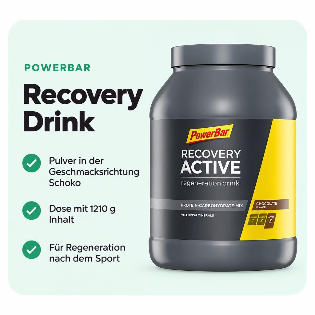 PowerBar Recovery Drink (1210g Dose) Schoko – Bild 2
