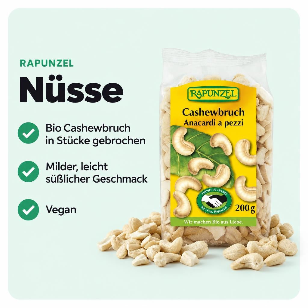 Rapunzel Bio Cashewbruch, 500g – Bild 2