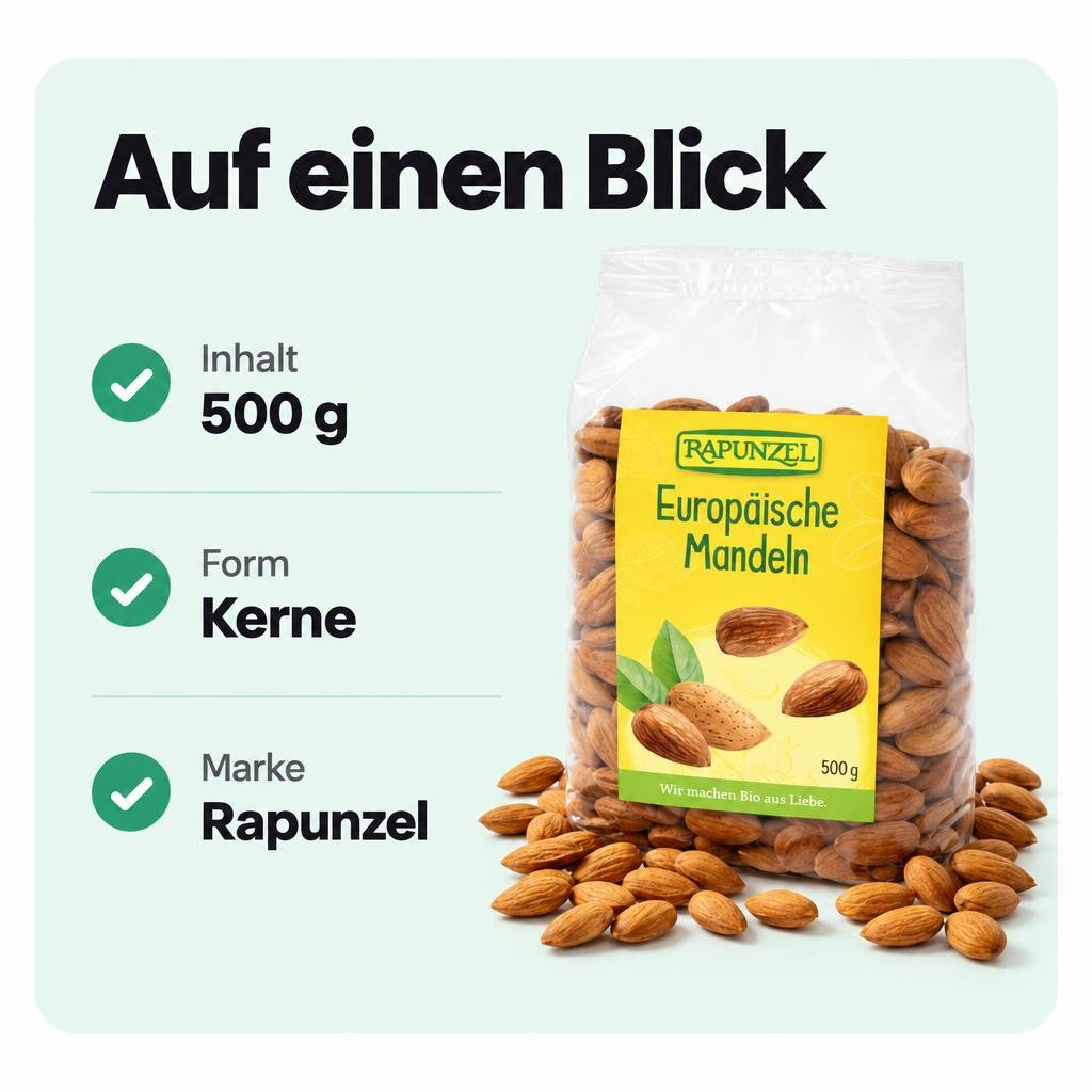 Rapunzel Bio Mandeln Europa - 500g – Bild 3