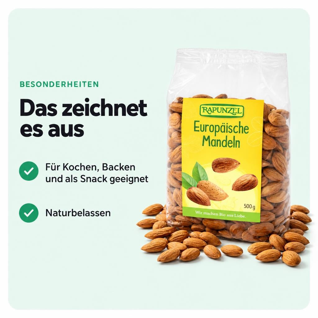 Rapunzel Bio Mandeln Europa - 500g – Bild 5