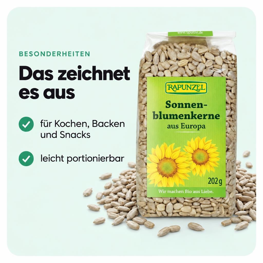 Rapunzel Sonnenblumenkerne geschält - 250g – Bild 5