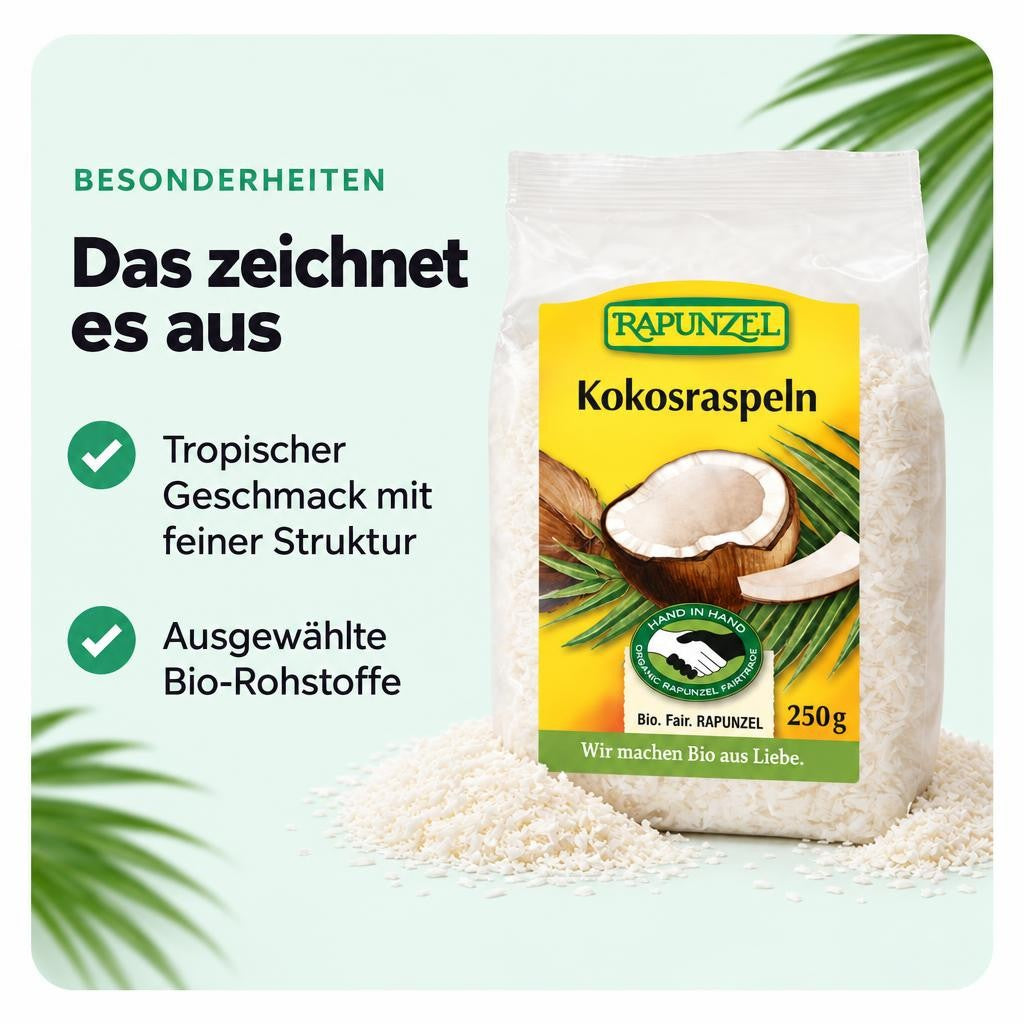Rapunzel Bio Kokosraspeln - 250g – Bild 5