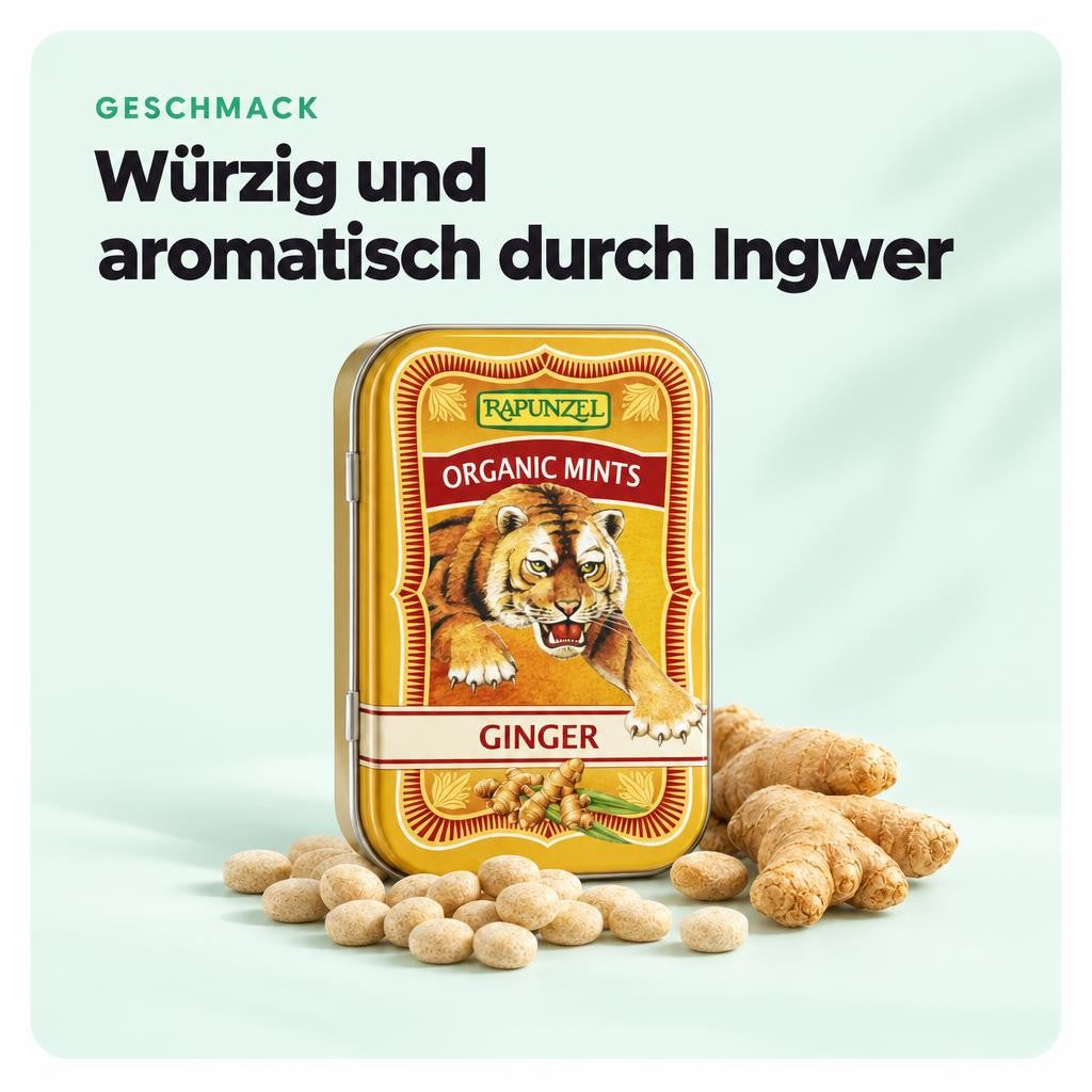 Rapunzel Organic Mints Ginger 50g – Bild 4